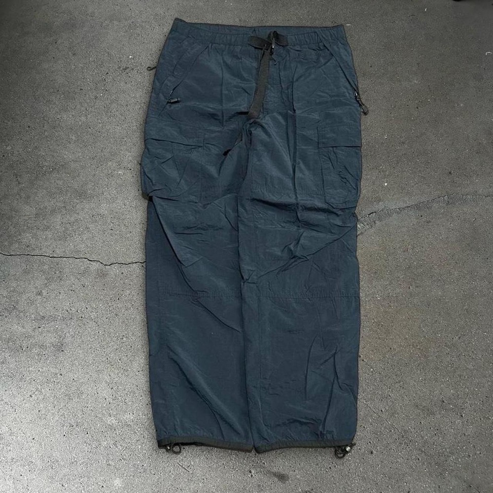 Vintage men's American Eagle performance navy blue baggy tech cargo pants Size M